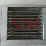ducting with straight finned heater